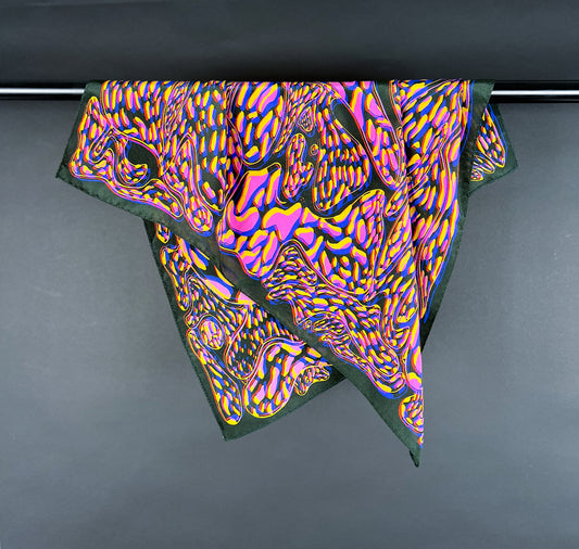 Textilosaurus - Foulard "Dalmatinosaurus" (Grün)