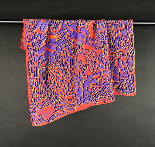 Textilosaurus - Foulard "Dalmatinosaurus" (Pink)