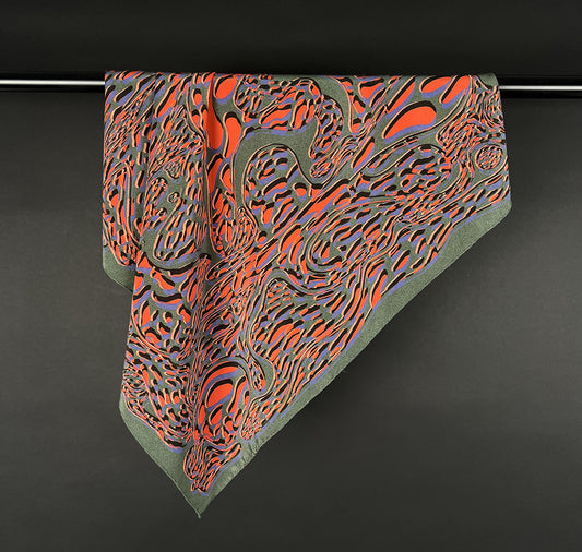 Textilosaurus - Foulard "Dalmatinosaurus" (Rot)