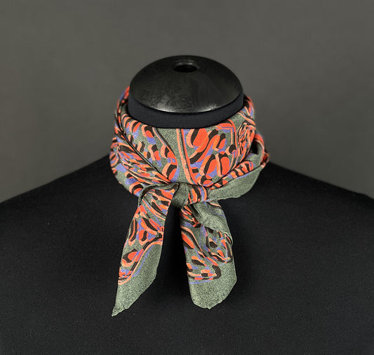 Textilosaurus - Foulard "Dalmatinosaurus" (Rot)