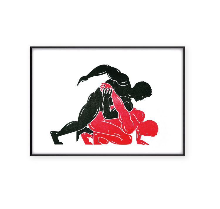 Itay Blaish - Plakat "The Wrestlers"