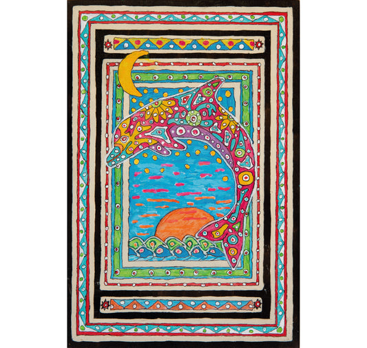 Walter Kolb - Karte "Delfine"