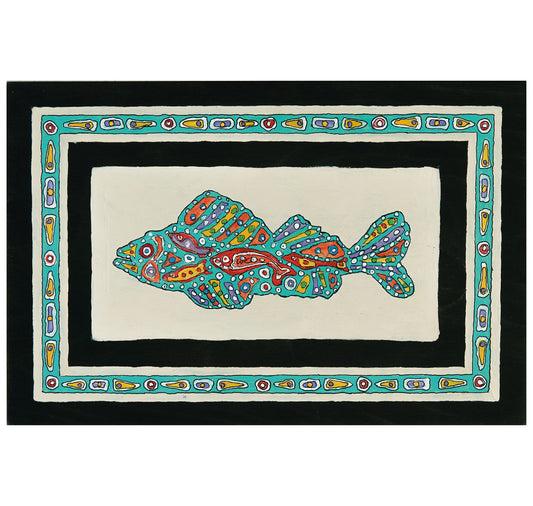 Walter Kolb - Karte "Blauer Fisch"