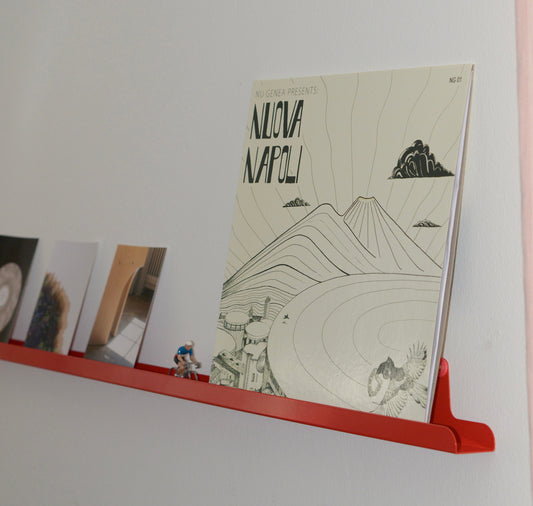äm | äs | ka Design Studio - Wandleiste "Vinyl and art wall bar 2" (rot)