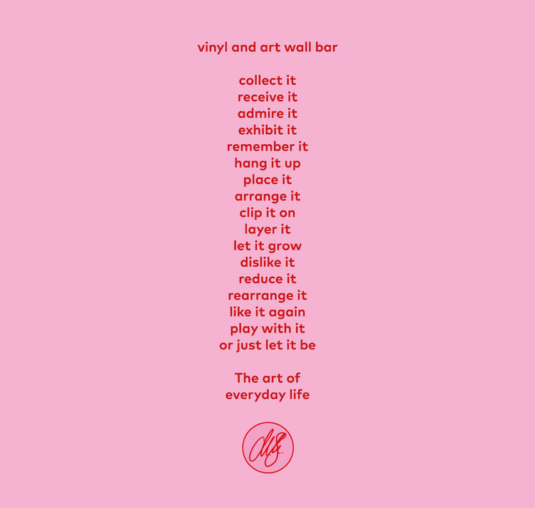 äm | äs | ka Design Studio - Wandleiste "Vinyl and art wall bar 3" (hellblau)