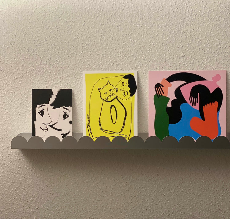 äm | äs | ka Design Studio - Wandleiste "Vinyl and art wall bar" (metallic)