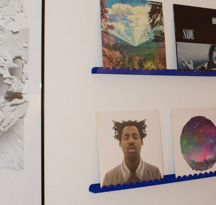 äm | äs | ka Design Studio - Moulure murale « Barre murale en vinyle et art » (ultramarinblue)