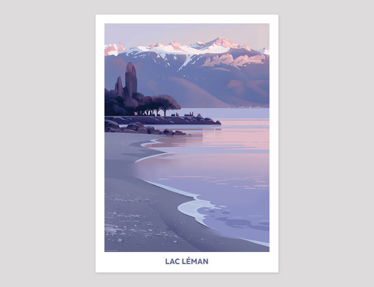 Pierre-Abraham Rochat - Plakat "Lac Léman – Lavaux"