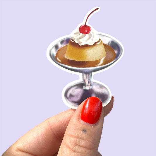 arion illustriert - Sticker "Dessert Flan" (3 Stück)