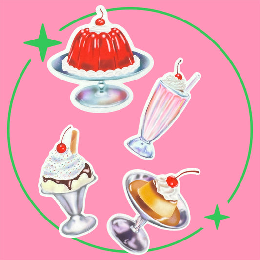 arion illustriert - Stickerset "Dessert"