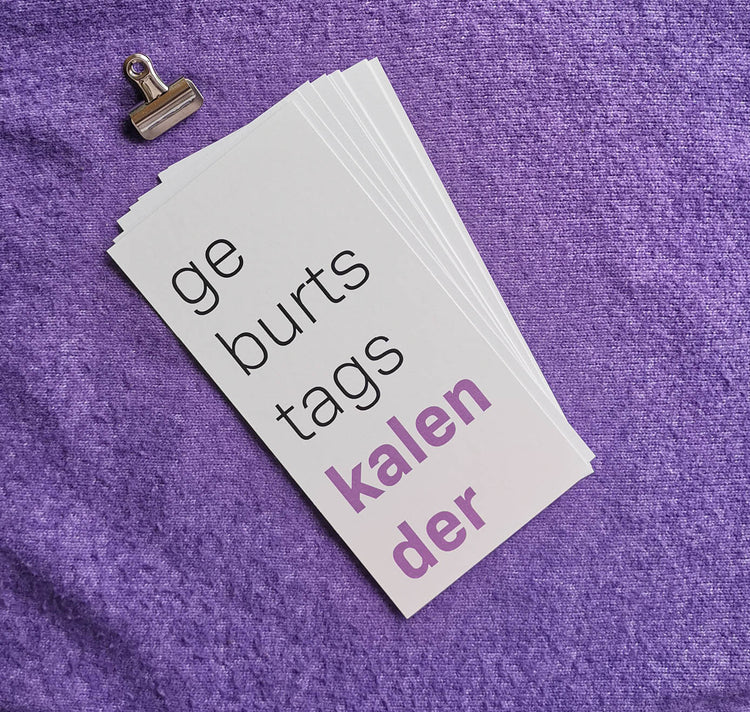 atelier 8048 - Geburtstagskalender