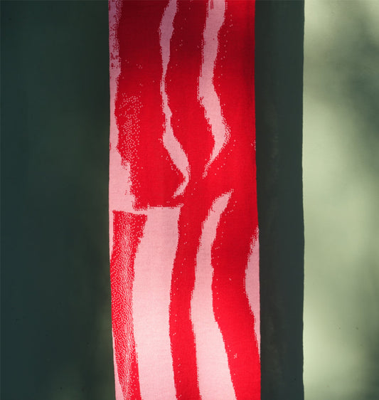 atelier rava - Schal (rosa-rot)