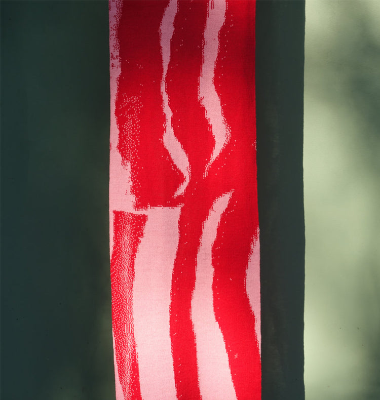atelier rava - Schal (rosa-rot)