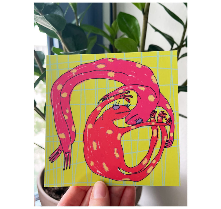 Bianca Caderas - Postkarte "frogs"