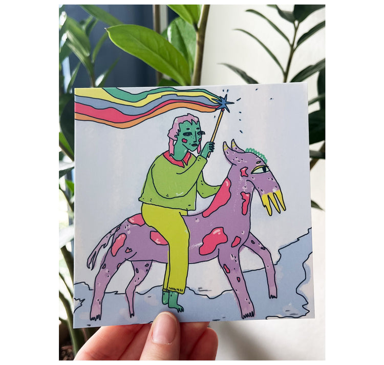 Bianca Caderas - Postkarte "witch"