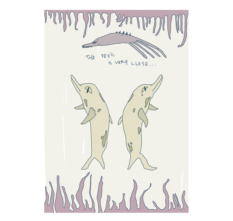 Bianca Caderas - Poster "il diavolo è molto vicino"