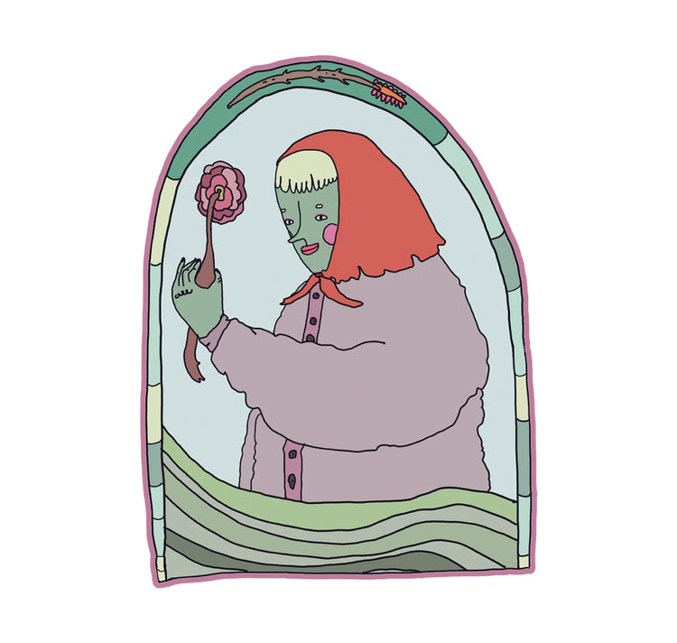 Bianca Caderas - Stickers "Blumenfrau"