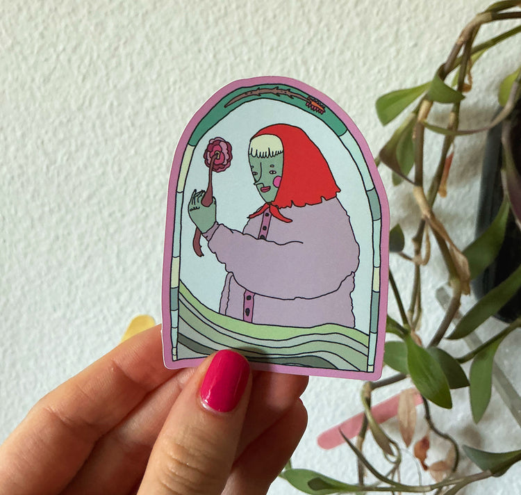 Bianca Caderas - Stickers "Blumenfrau"