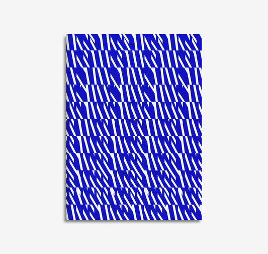 Bienvenue Studios - Taccuino "Wave N° 2" (blu reale)