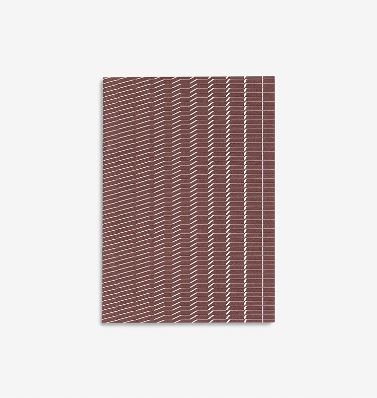 Bienvenue Studios - Notizbuch "Wave N° 1" (redwood)