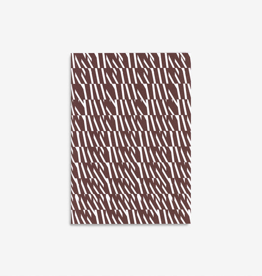 Bienvenue Studios - Notizbuch "Wave N° 2" (redwood)