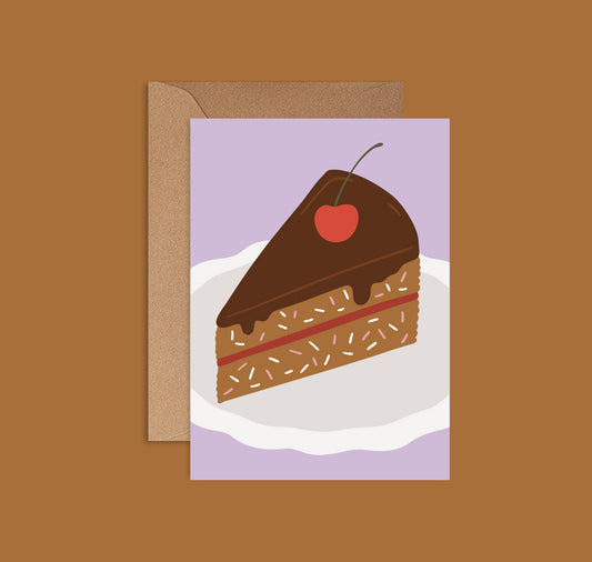 Lisa Voisard - Postkarte "Geburtstagstorte"