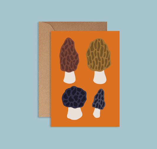 Lisa Voisard - Postkarte "Morcheln"