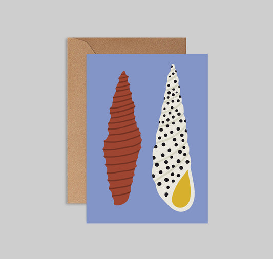 Lisa Voisard - Postkarte "Muschlen" (lila)