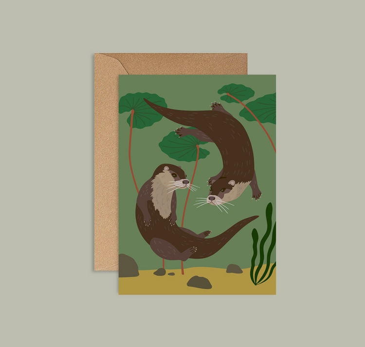 Lisa Voisard - Postkarte "Otter"