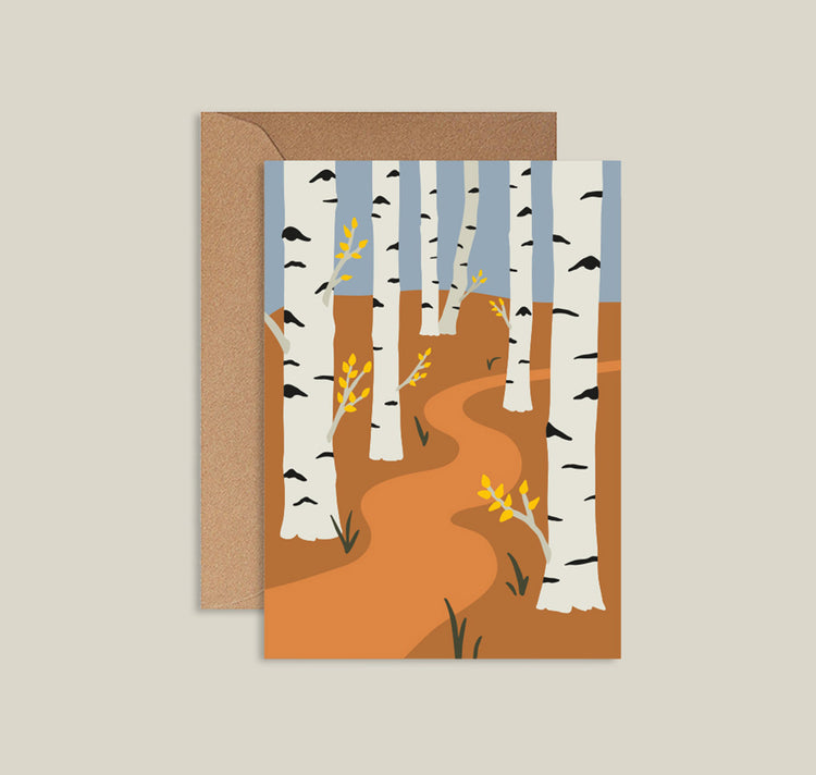 Lisa Voisard - Postkarte "Birken"