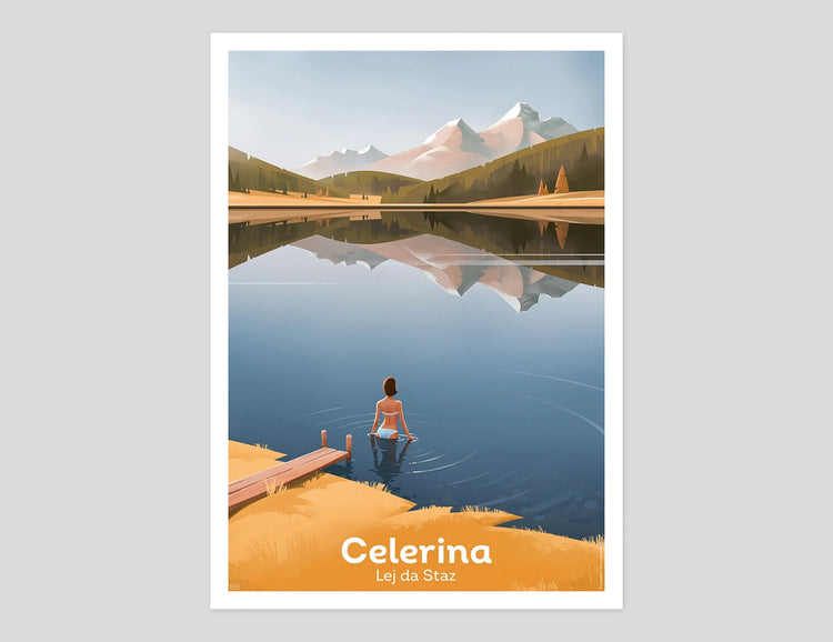 Pierre-Abraham Rochat - Plakat "Celerina – Lej da Staz"