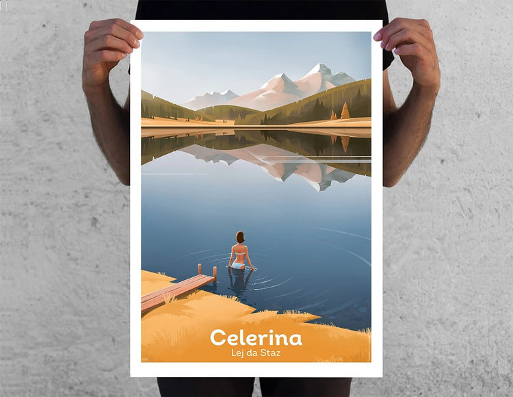Pierre-Abraham Rochat - Plakat "Celerina – Lej da Staz"
