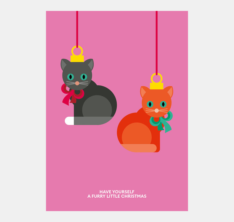 chantal kocher design - Karte "Christmas Cats"