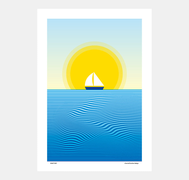 chantal kocher design - Plakat "Boat Day"