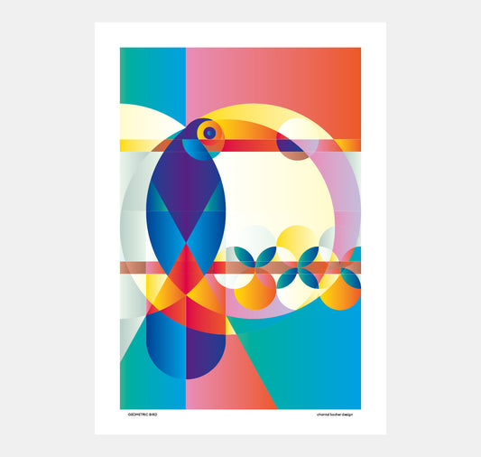 chantal kocher design - Plakat "Geometric Bird"