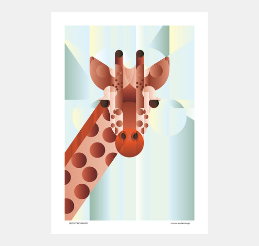 chantal kocher design - poster "Giraffa geometrica"