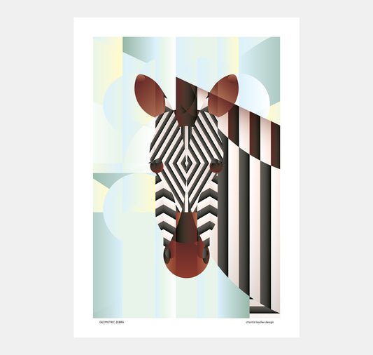 chantal kocher design - Poster "Zebra geometrica"