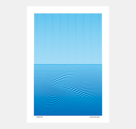 design di chantal kocher - poster "No Boat Day"