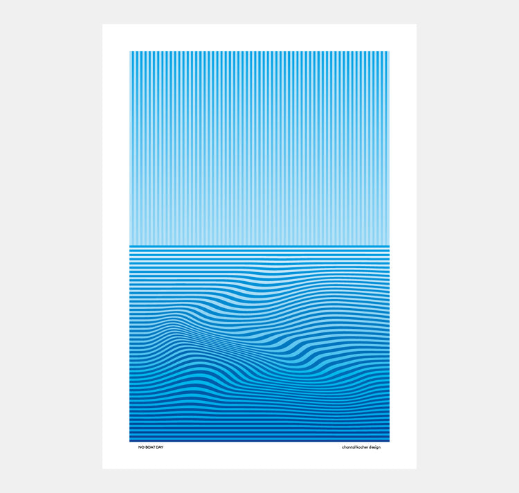 chantal kocher design - Plakat "No Boat Day"
