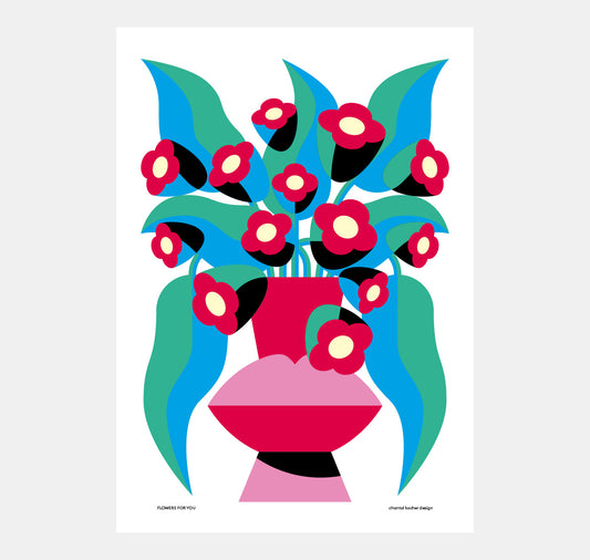 design di chantal kocher - poster "Fiori per te"