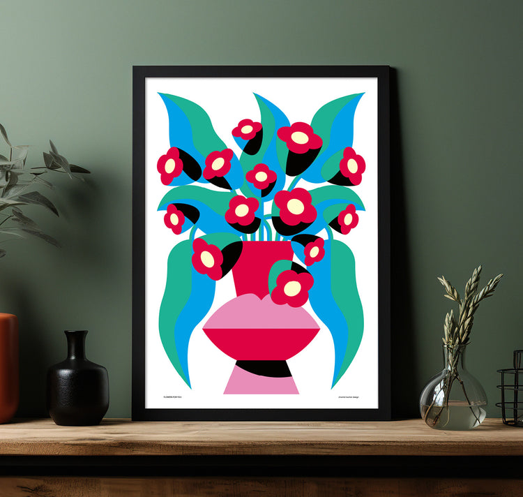 chantal kocher design - Plakat "Flowers For You"