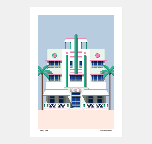chantal kocher design - Plakat "Ocean Drive"