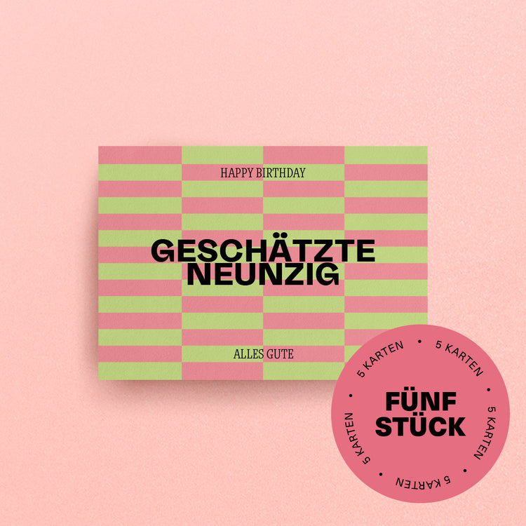 Studio Ciao - Postkartenset "Immer passende Geburtstagskarten" (Geschätzte Neunzig)