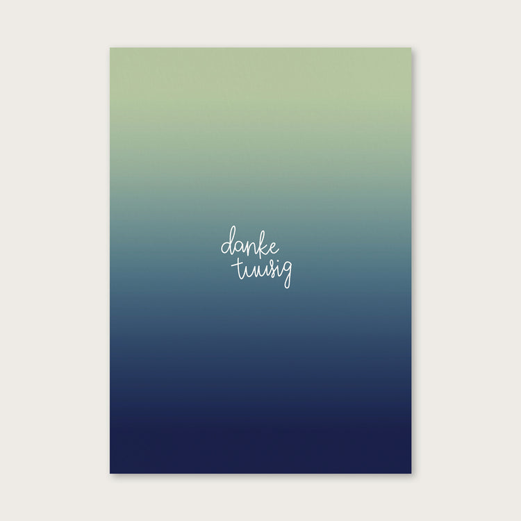 atelier gianna - Postkarte "danke tuusig"