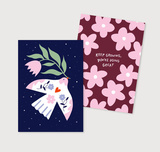 estheticgoods - Postkartenset "Keep Growing"