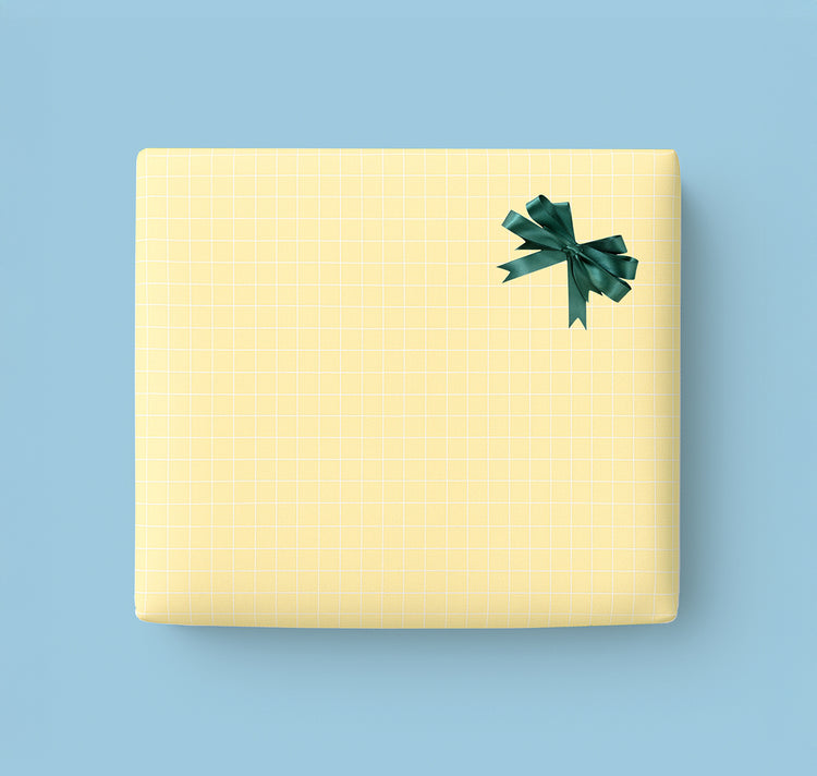 estheticgoods - Geschenkpapier (gelb kariert)