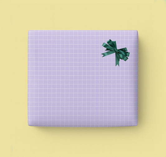 estheticgoods - Geschenkpapier (lila kariert)