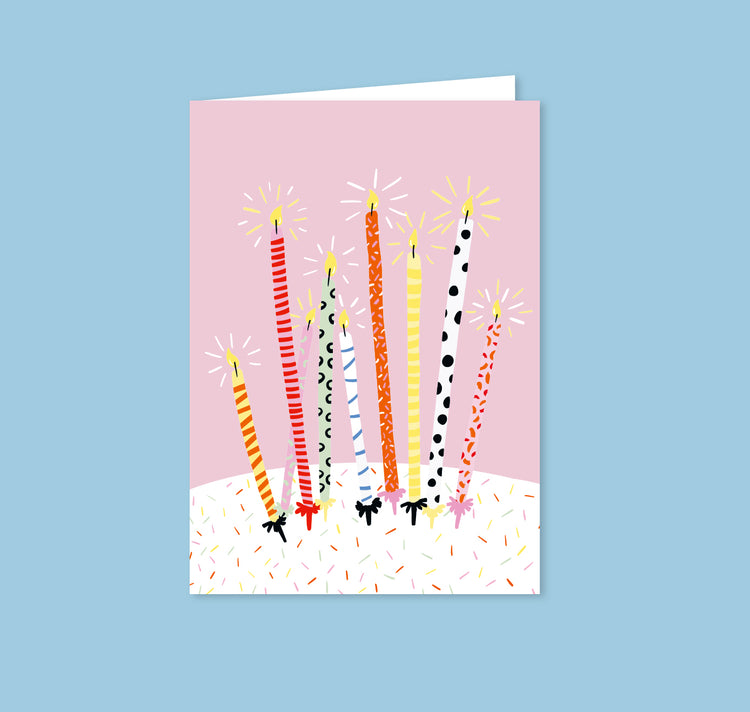 estheticgoods - Grusskarte "Geburtstagskerzen"