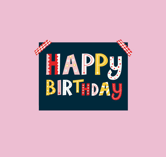 estheticgoods - Cartolina "Buon compleanno" (blu)
