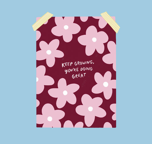 estheticgoods - Cartolina "Continua a crescere"